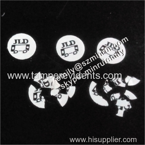 Breakable tamper evident 4mm Warranty Mobile Screw Seal Stickers