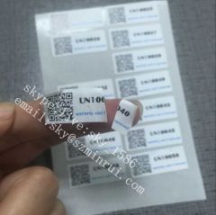 Strong Adhesive Custom Destructible QR Code Sticker Labels Warning Warranty Void If Stickers Broken