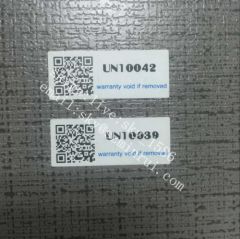 Strong Adhesive Custom Destructible QR Code Sticker Labels Warning Warranty Void If Stickers Broken