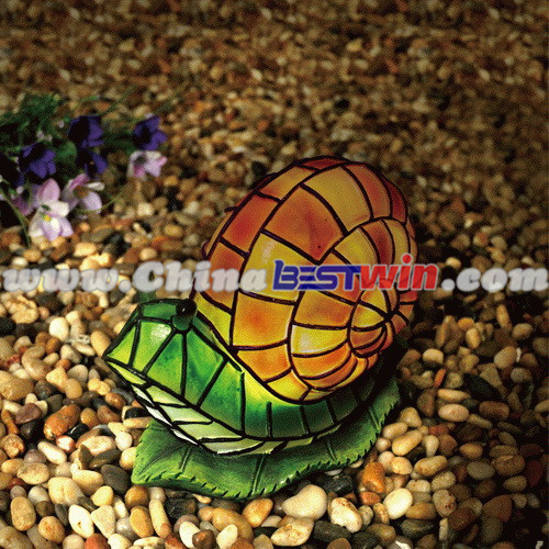 Solar Light Mosaic Snail