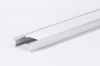 slim aluminum led profile with flexible diffuser for recessed lights