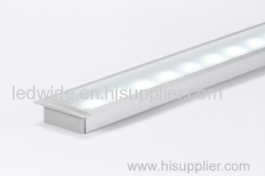 slim aluminum led profile with flexible diffuser for recessed lights