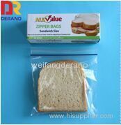 food sandwich ziplock bags