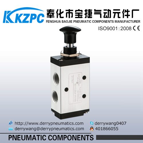 hand lever Pull Push 5 Way Solenoid Valve