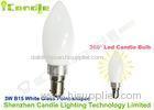 360 Degree 3watt Dimmable Led Candle Bulbs Bayonet B15 Base Glass Milky White