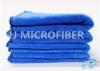 Professional Royal Blue Window Car Cleaning Cloth / Microfiber Drying Towel For Cars