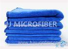 Professional Royal Blue Window Car Cleaning Cloth / Microfiber Drying Towel For Cars