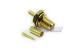 Gold SMA Male Female Coaxial Connectors Bulkhead Crimp Style with Reverse Polarity Plug
