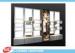 MDF Cubicle Slatwall Gondola Display Stands For Shoes Presenting / Melamine Finished