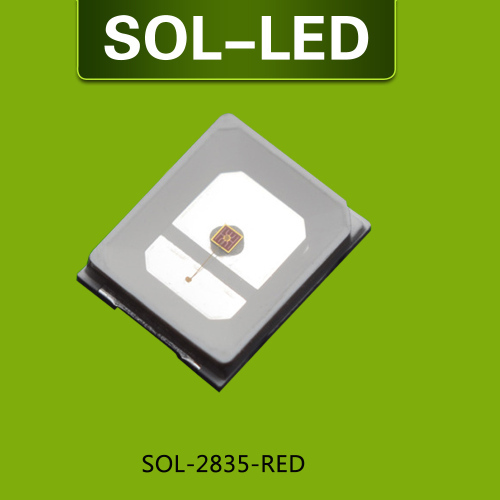 0.2W 2835 SMD LED in Red color