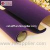 Fashion Purple Color Polyester Velvet Fabric / Flocked Modern Upholstery Fabric