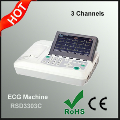 3 Channels ECG Machine