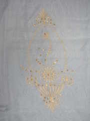 100% Polyester Embroidery Curtain With Taffeta Lining