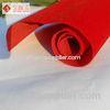 80 - 100GSM Red Velvet Flock Fabric For Package / Spunlace Flock Velvet Fabrics Materials