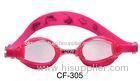 Custom Colorful Child Swim Goggles Pink Kids Swimming Glasses with UV