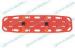 Firmness PE spine board with safe belts with no discharge contaminator