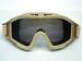 Lightweight Adjustable Tan Metal Mesh Goggles Eyewear For Army