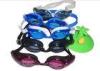 One-piece Professional Swimming Goggles Silicone Strap Anti-fog Goggle