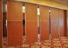 Red Fireproof Partition Wall Hanging Sliding Door For Exhibition Halls