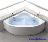 Small corner whirlpool jacuzzi of simple design