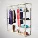 Multi Function Garment Display Shelfs With Metal Display Stands Chrome plating