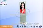 Multi Touch Stand LED Digital Sign Kiosk 46inch White Infared For Airports