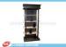 Fashionable Black Solid Wooden Display Racks SGS For Wine Presenting