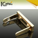 gold custom metal engraved logo label for handbag