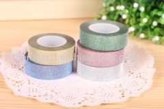 Decorative adhesive glitter tape