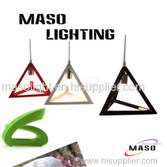 2015 Summer NEW Maso Modern Triangle Resin Pendant Light Red White Black Color MS P1053