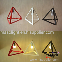 2015 Summer NEW Maso Modern Triangle Resin Pendant Light Red White Black Color MS P1053