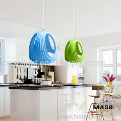 Latest Soldier Helmet Look Colorful finishe Shape Modern Simple Home Pendant Lamp MS P1056