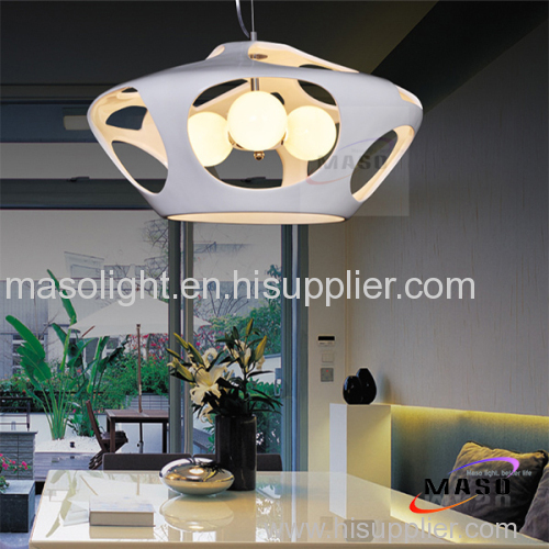 Fashion 60w Resin pendant lamp for dining room bar indoor lighting factory without source