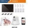 Home GSM Wireless Intruder Alarm IP Camera For Communication