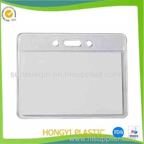 Strong clear top-loading magnetic vinyl card pocket exhibition card holder