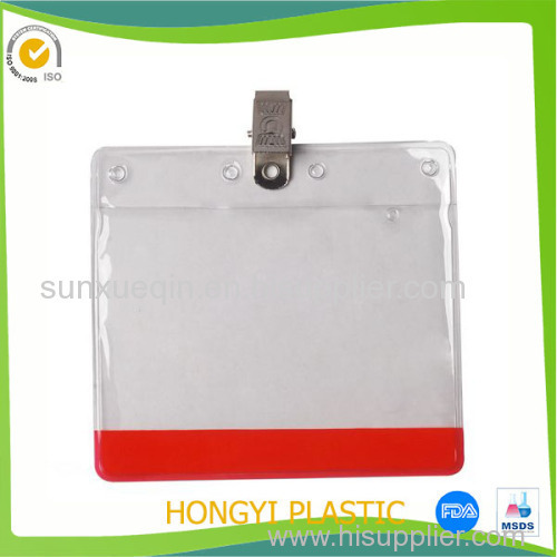 Strong clear top-loading magnetic vinyl card pocket exhibition card holder