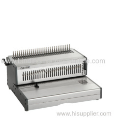 Full size paper electric punching and manual binding machine