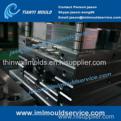 china plastic IML thin wall injection mold designs/ thin wall plastic moulding and thin wall packaging