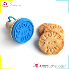 Factory customized i love you cookie cutter biscuit stamp for kids