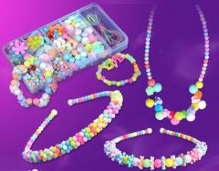 DIY beads bracelet and necklace