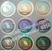 New Arrived Holographic Eggshell Sticker Custom with Design Printed Hello And Name Hologram Seal Sticker