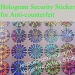 Hot sale Printable Holographic Eggshell Stickers With Strong Adhesive Hologram Security Sticker For Anti-counterfeiting