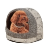 Pet House Linen Fabric Pet Beds with Vintage Style