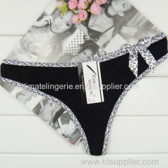 2015 New cute cotton g-string stretch lady thong sexy Underpants lady panties women underwear girl t-back hot lingerie