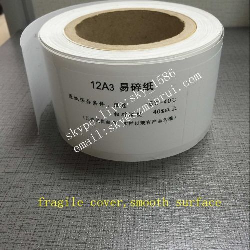 Minrui Large Quantity Custom Self Adhesive Ultra Destructible Vinyl Matte White Color Warranty Labels Materials