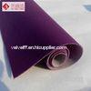Custom Purple Velvet Upholstery Fabric Flock Material For Jewelry Box or Watch Boxes