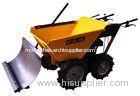 Unleaded Petrol Four Wheeled Wheelbarrow Garden Loader With Snow Plough