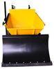 Yellow Unleaded Petrol Small Power Wheelbarrow Mini Dumper with Snow Plough