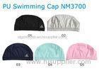 Comfortable Adult Silicone Swim Cap PU Coated Waterproof Caps