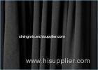 Black 100% Polyester Material Balckout Curtain Fabric / Knitted Microfiber Brushed Fabric